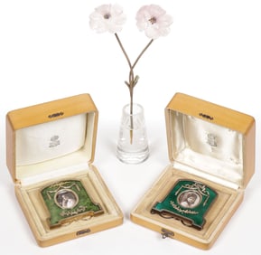 FABERGE STYLE FRAMES & HARDSTONE FLOWERS