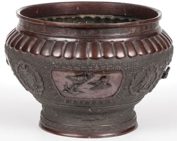 JAPANESE BRONZE JARDINIERE MEIJI