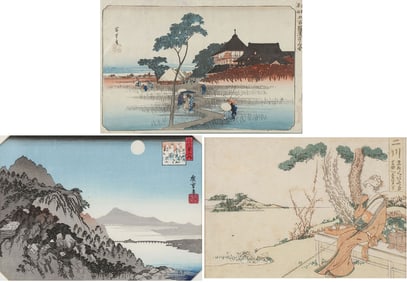 THREE JAPANESE WOODBLOCK PRINTS