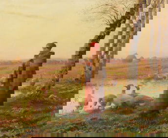 GREAT SIGNED FRENCH PAINTING CIRCA 1905