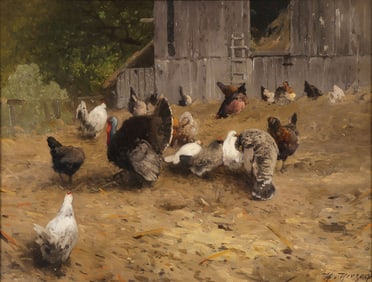 BEAUTIFUL HERZOG SIGNED OIL PAINTING