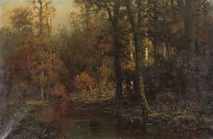 NEW YORK LANDSCAPE C. 1890 EASTMAN JONES