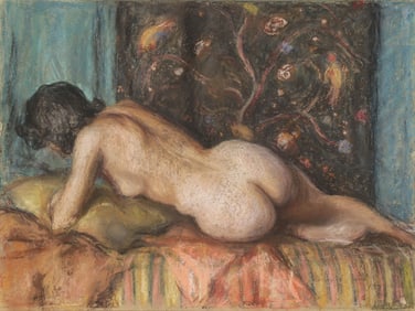 HENRY RAND SIGNED ORIGINAL PASTEL NUDE