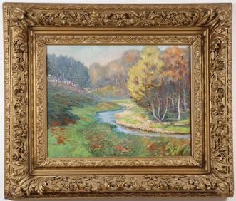 BEAUTIFUL IMPRESSIONIST LANDSCAPE 19TH C