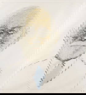 ORIGINAL SIGNED MAURICIO LASANSKY, FREUD: MAURICIO LASANSKY (American 1914-2012)Freud -1984Color Intaglio etching, drypointSigned, titled and editioned 49/100 lower rightImage 25.75 inches x 24.25 inches, overall including frame 35.25 inch