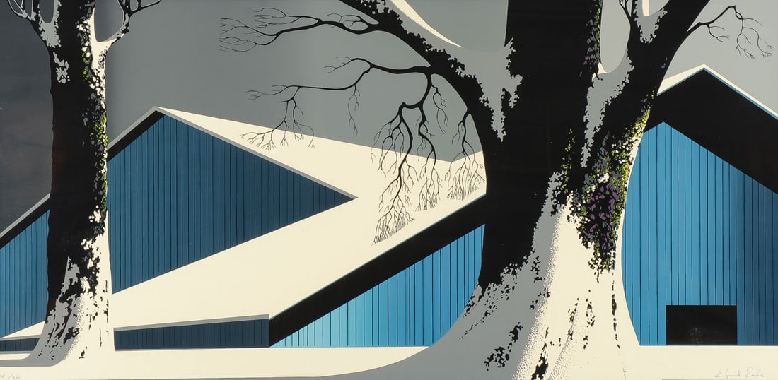 GREAT EYVIND EARLE SIGNED SERIGRAPH (1 of 5)