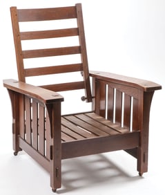 SCARCE GUSTAV STICKLEY MORRIS CHAIR #369