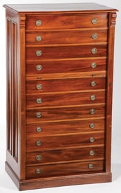MAHOGANY LOCKSIDE BUTLER'S CHEST OF DRAWERS