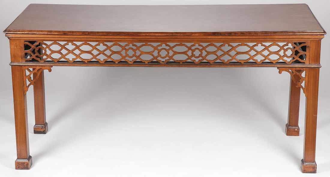 A GEORGE III MAHOGANY SERVING TABLE, CIRCA 1760 (1 of 6)