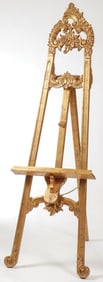 CARVED AND GILT WOOD PARLOR EASEL