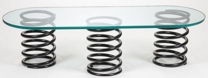 MID CENTURY MODERN HELIX SPRING COFFEE TABLE