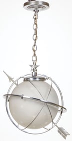 CHASE ART DÉCO CELESTIAL GLOBE HANGING LIGHT