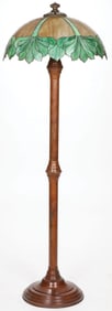 AMERICAN LEADED GLASS FLOOR LAMP