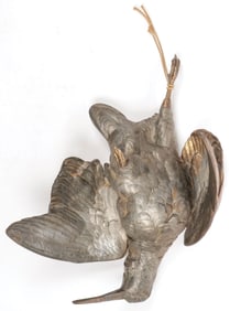 PATINATED METAL GAME PLAQUE, 19TH C