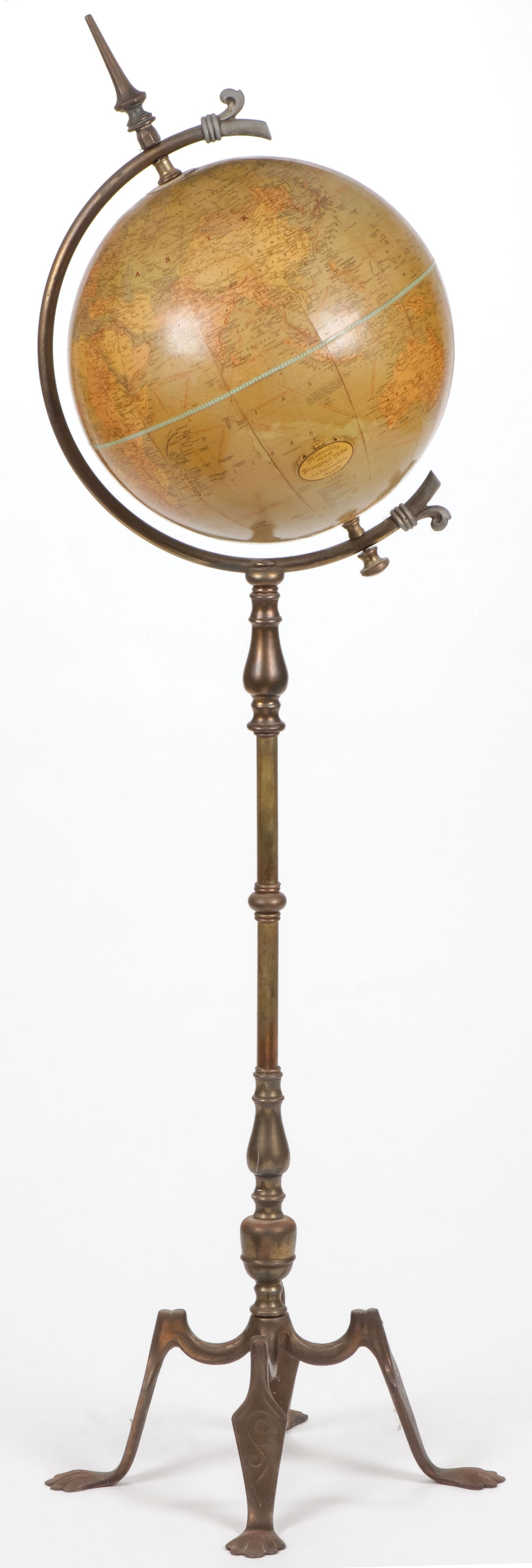 A HAMMOND'S TERRESTRIAL GLOBE ON STAND (1 of 2)