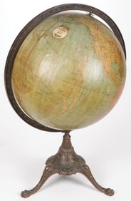 TERRESTRIAL 18 INCH GLOBE BY W. & A.K. JOHNSTON