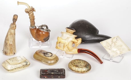 INTERESTING SNUFF & TOBACCO GROUP 18TH/19TH C