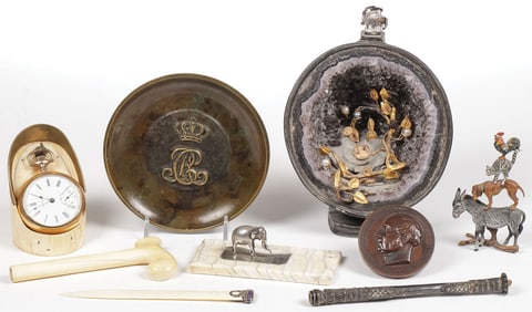 INTERESTING GROUP OF SMALLS, 19TH C