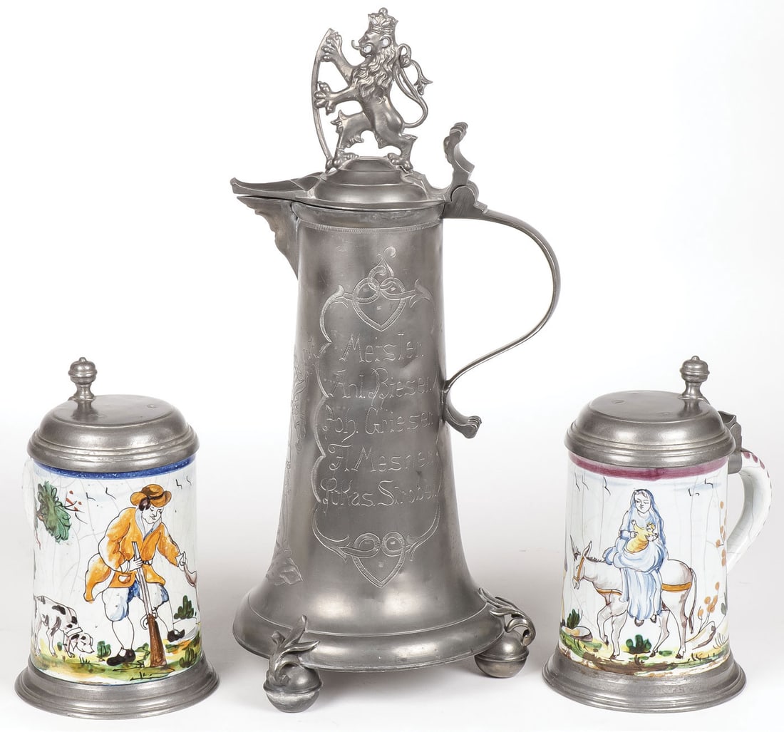 THREE GERMAN STEINS (1 of 2)