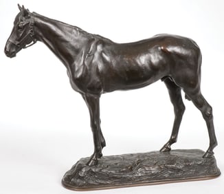FRENCH EQUESTRIAN BRONZE BY FREMIET, 19TH C