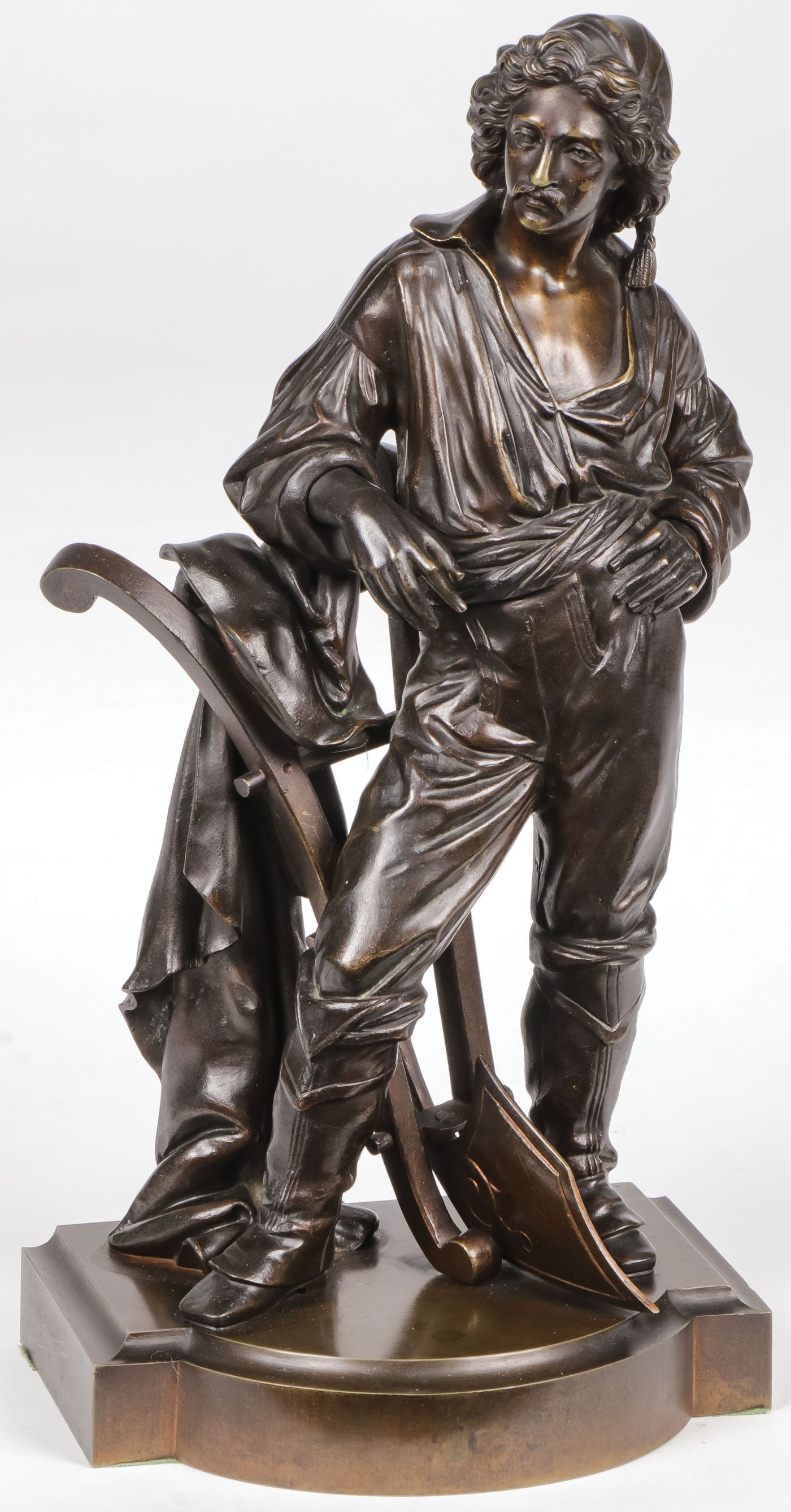 ATTRACTIVE FRENCH BRONZE, 19TH C (1 of 4)