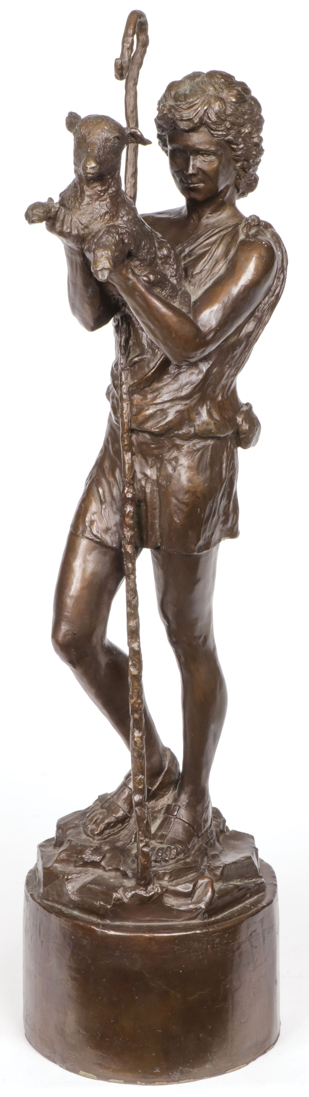 BRONZE FIGURE OF JOHN THE BAPTIST (1 of 3)