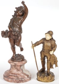 PAIR OF BRONZE FIGURES 19TH CENTURY