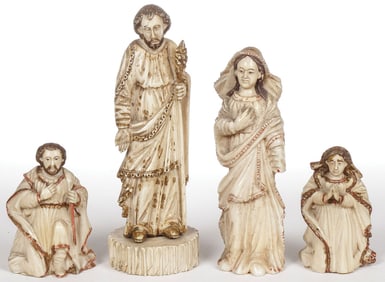 INDO-PORTUGUESE GOA CARVED  GROUP 17th/18th