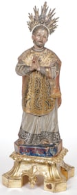 CARVED NEOPOLITAN FIGURE, ST ANDREW AVELLINO