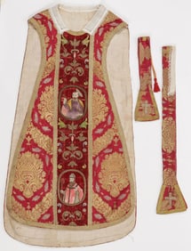 18TH CENTURY EMBROIDERED CHASUBLE