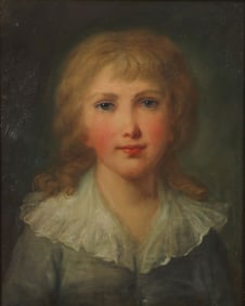 BEAUTIFUL FRENCH OIL ON PANEL PORTRAIT C. 1820