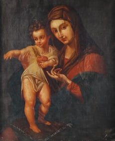 18TH CENTURY ITALIAN PAINTING MADONNA & CHILD