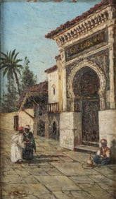 SIGNED ORIGINAL ARAB STREET SCENE