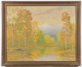 TWO COLORADO LANDSCAPE PAINTINGS DAVID STIRLING
