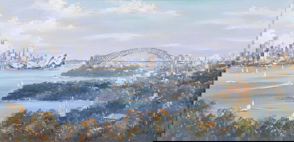 ORIGINAL PAINTING OF SYDNEY HARBOR
