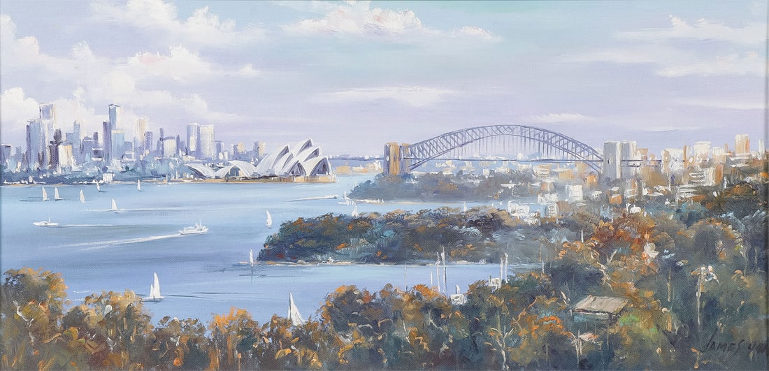 ORIGINAL PAINTING OF SYDNEY HARBOR (1 of 4)