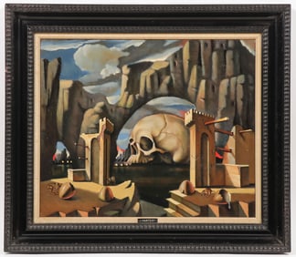 APOCALYPTIC MEMENTO MORI OIL ON CAVAS