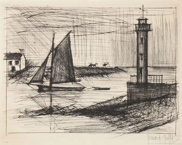 SIGNED BERNARD BUFFETT ETCHING