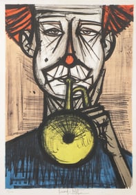 SIGNED BERNARD BUFFETT CLOWN LITHOGRAPH