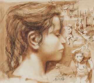 ORIGINAL CONGER METCALF PORTRAIT OF CHILD