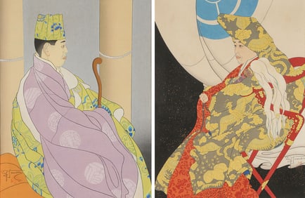 PAIR OF PAUL JACOULET WOODBLOCK PRINTS