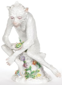 A DRESDEN PORCELAIN MONKEY, CARL THIEME