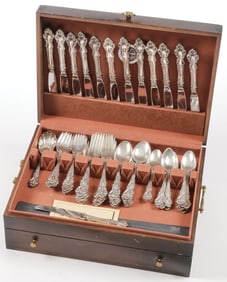 REED & BARTON CASED STERLING FLATWARE