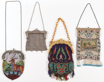 VINTAGE PURSE GROUP, EARLY 20TH CENTURY