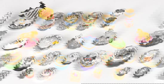 23 TRINKET BOXES, HALYCON, LIMOGES, CRUMMLES