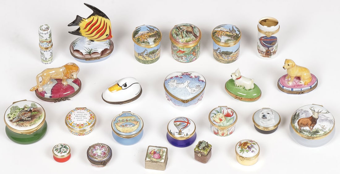 23 TRINKET BOXES, HALYCON, LIMOGES, CRUMMLES (1 of 1)
