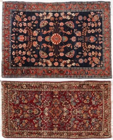 A PAIR OF PERSIAN SAROUK CARPETS C. 1920/40