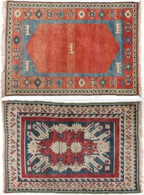 A PAIR OF TURKISH HANDWOVEN RUGS