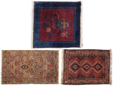 THREE ORIENTAL RUGS