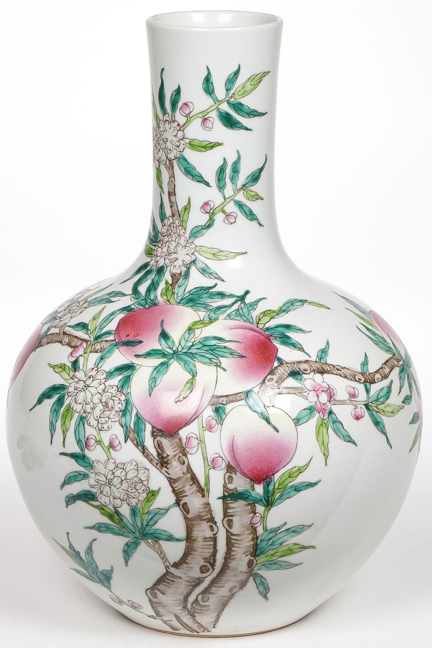 CHINESE PEACH BOTTLE VASE (1 of 5)